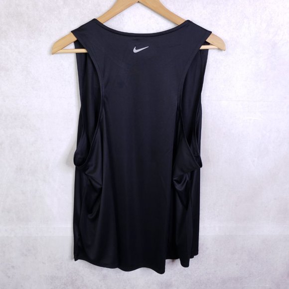 Nike Women's Plus Size Essential Running Tank Top, Black, 2x, 3x Athletic Active - Picture 2 of 10